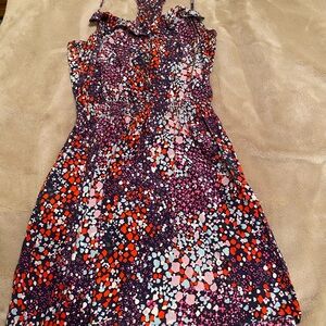 Parker Silk Printed Racerback Dress